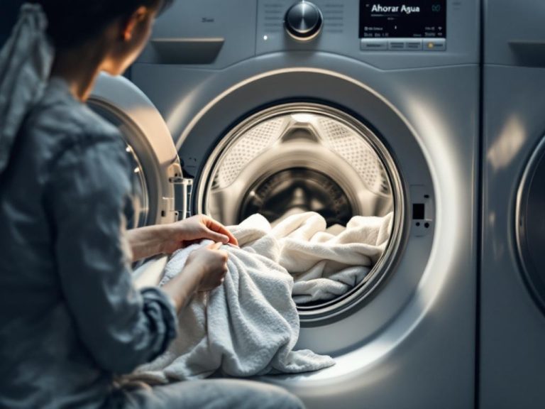 Optimiza el uso de tu lavadora y ahorra agua